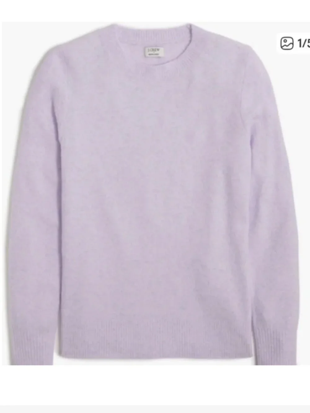 J. Crew Size XXS NEW Heathered Lavender Extra Soft Sweater Wool Acrylic Blend
